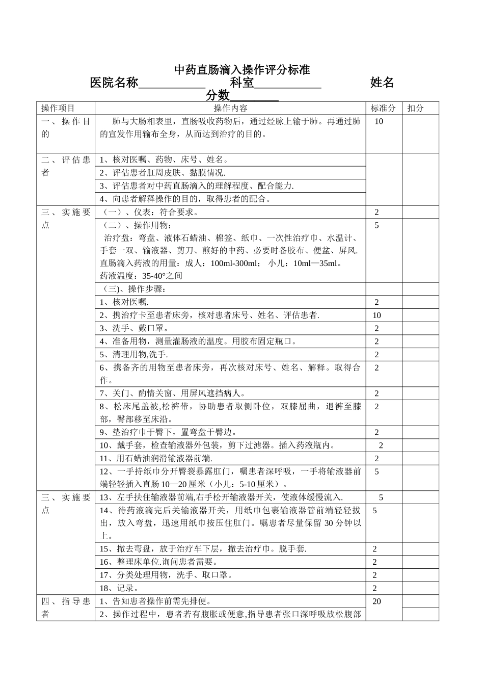 中药直肠滴入的操作流程_第1页