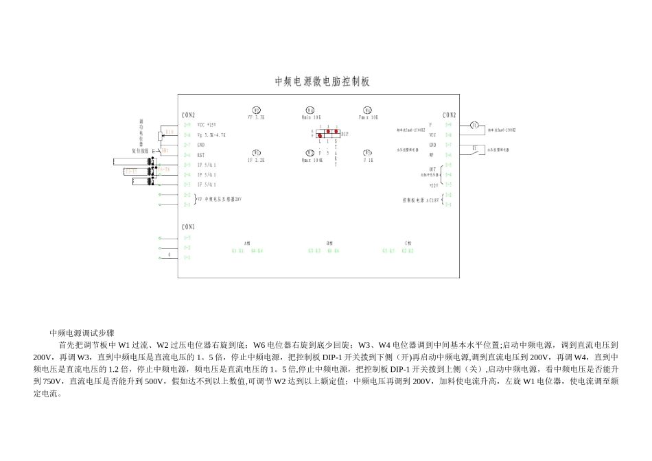 中频电源原理图及调试方法、故障排除与实例_第2页