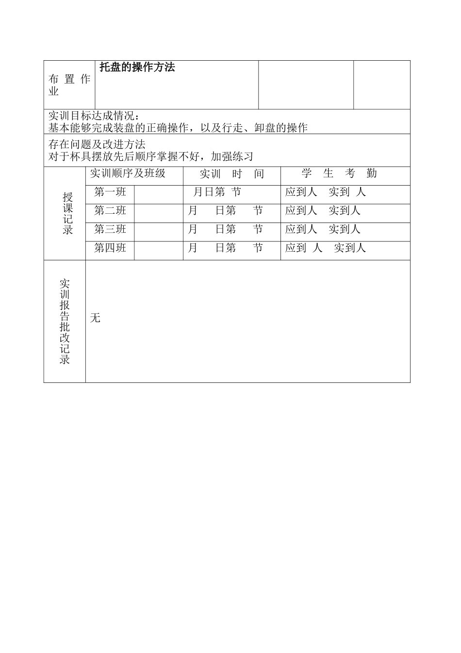 中餐摆台实训教案--2_第3页