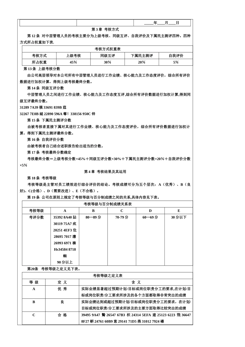 中高层人员绩效考核管理制度_第3页