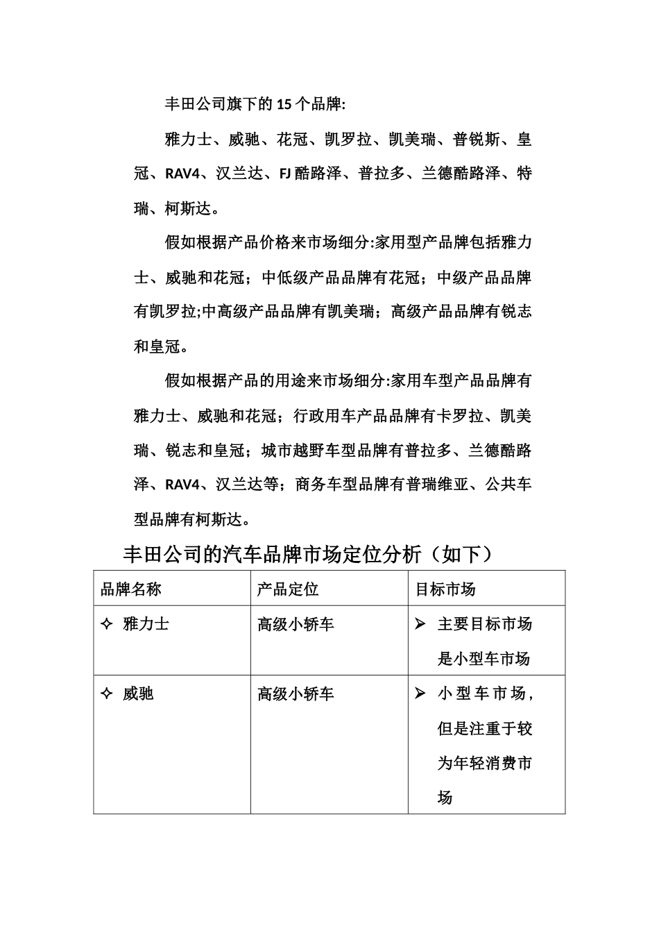 丰田公司的市场细分_第3页