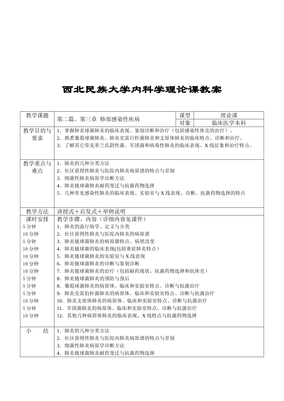 临床医学本科教案模板_第3页