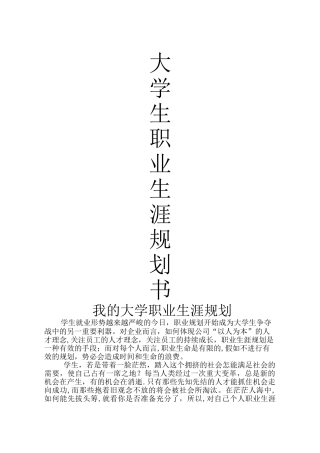 临床医学职业生涯规划书
