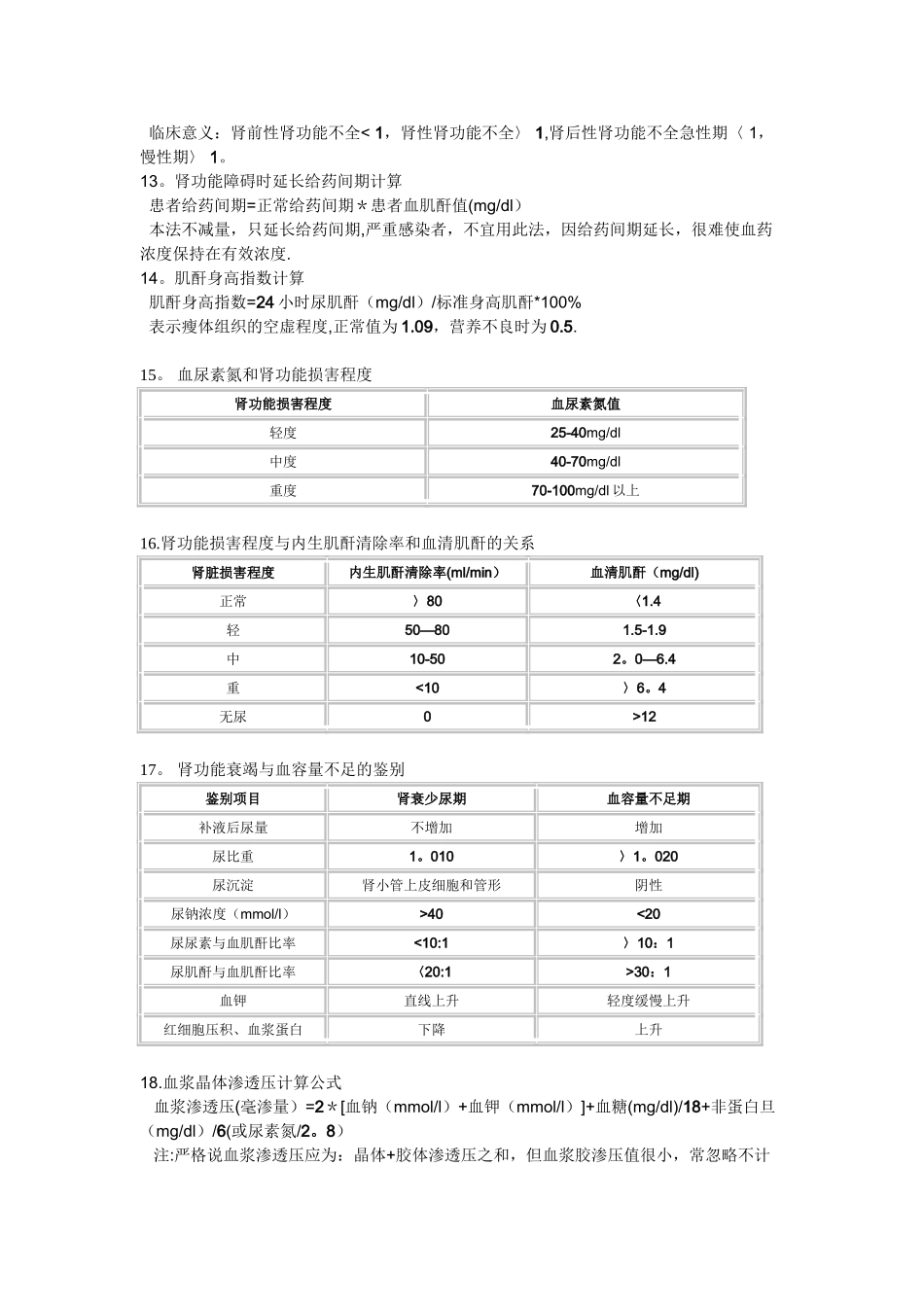 临床常用公式及数据_第2页