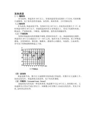 临床常见的发热类型