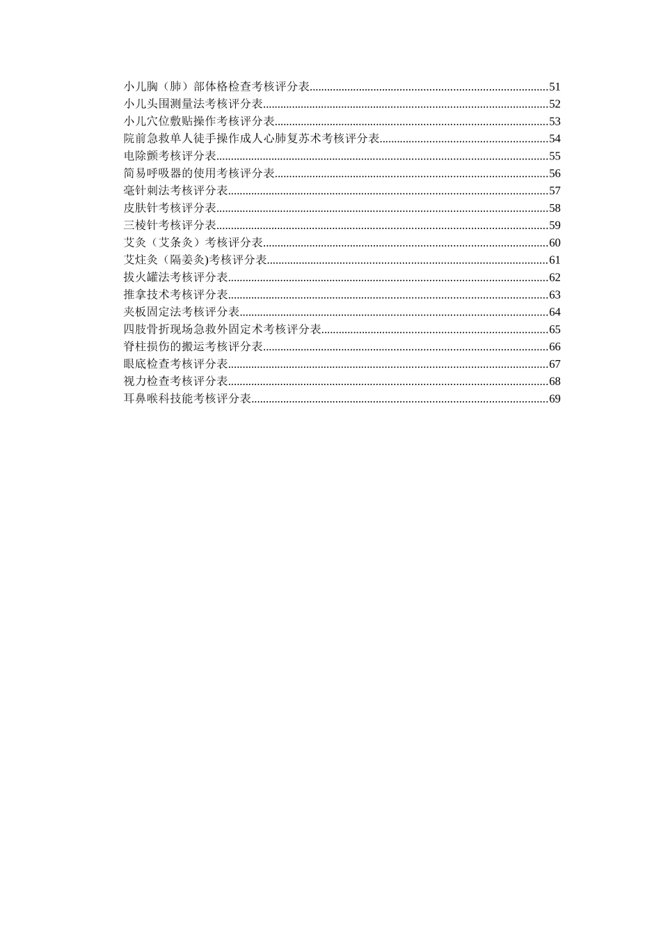 临床技能操作评分表69315_第3页