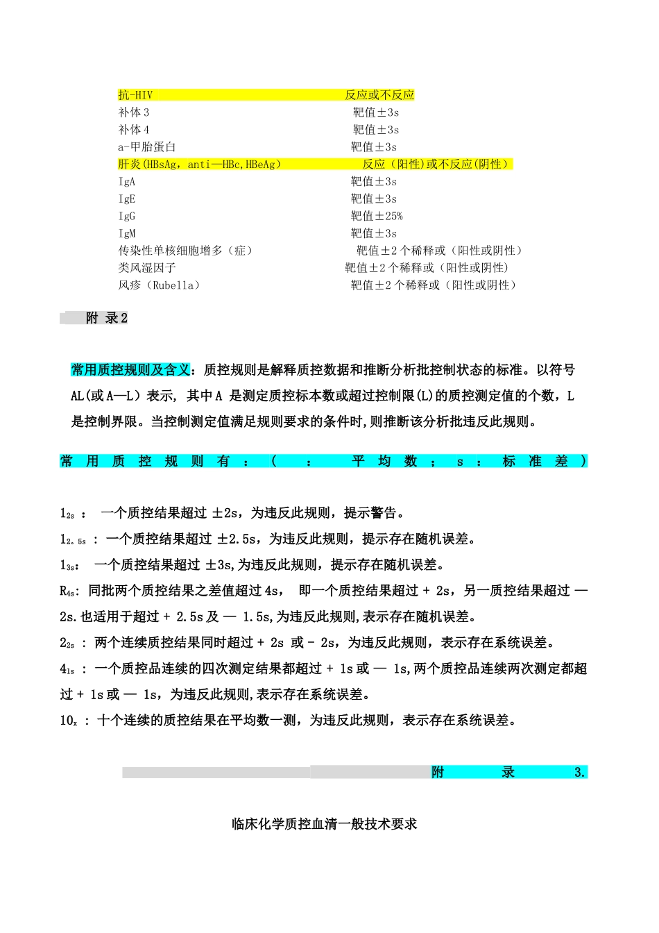 临床检验美国CLIA2788能力比对检验的分析质量要求_第3页