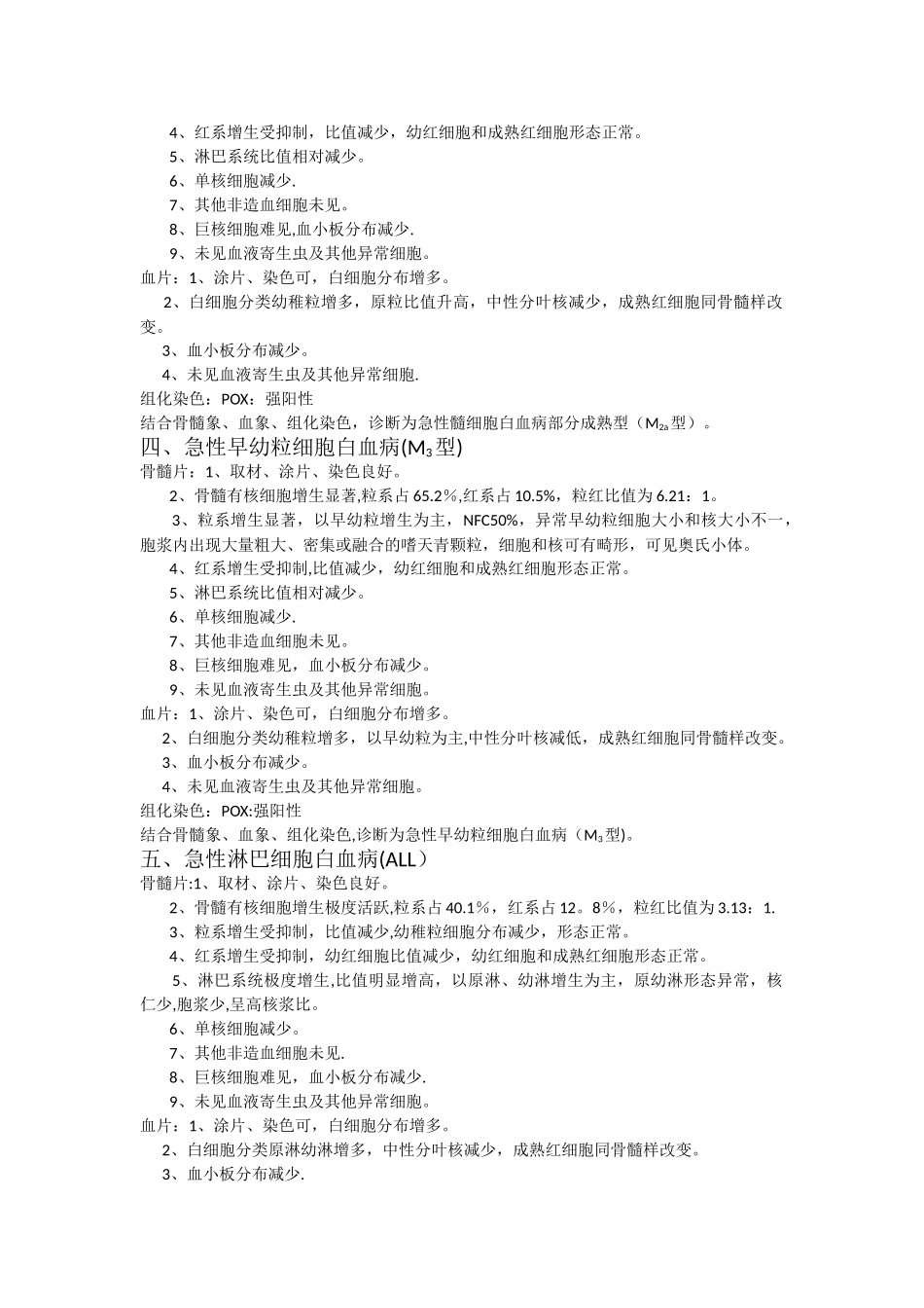 临床血液学骨髓报告单样本_第2页