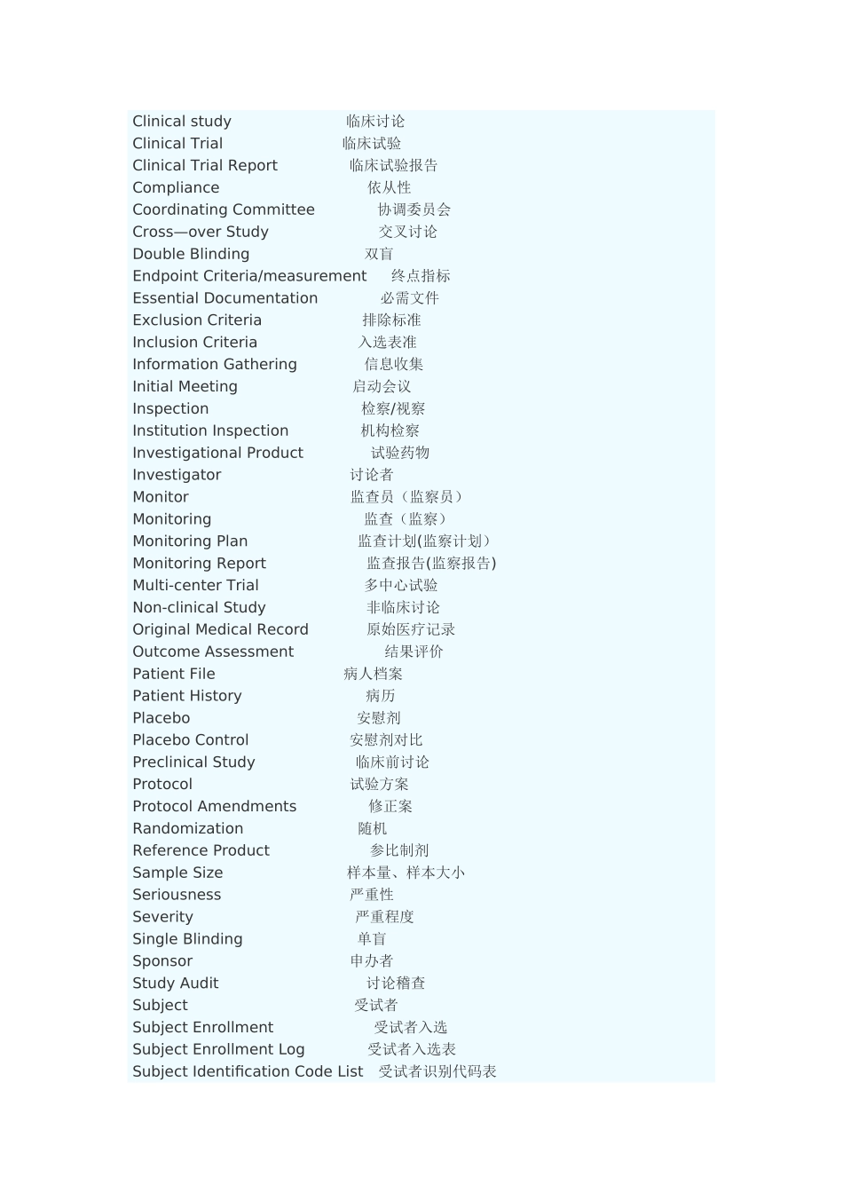临床试验常用的英文缩写_第3页