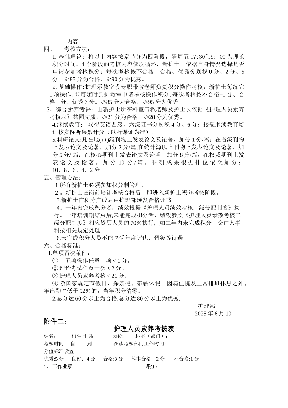 临时护士合同制护士管理办法_第3页