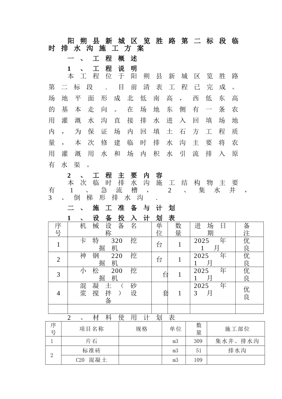 临时排水沟施工方案_第1页