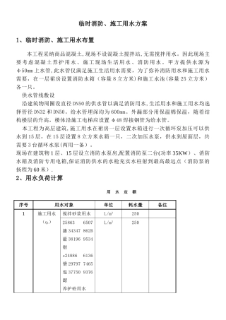 临时用水施工方案1