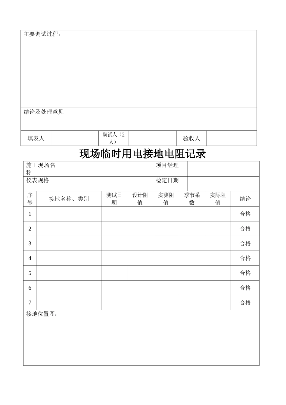 临时用电验收表格_第3页