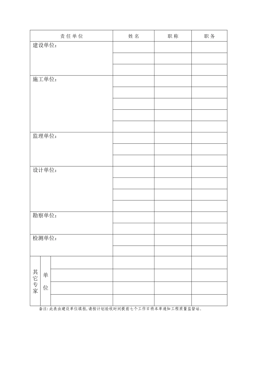 主体分部工程验收申请表_第3页