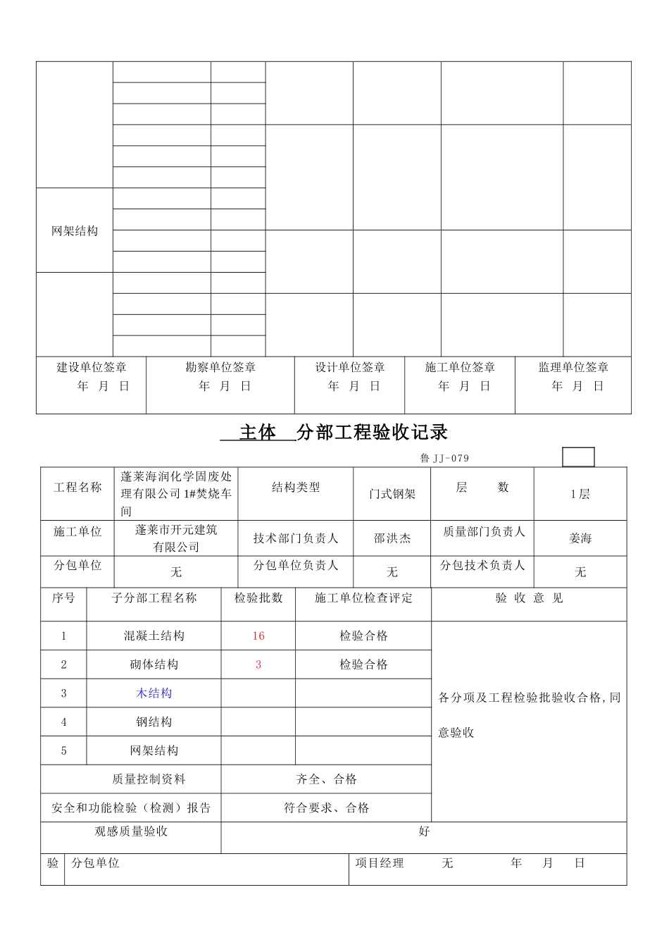 主体工程质量验收报告_第2页