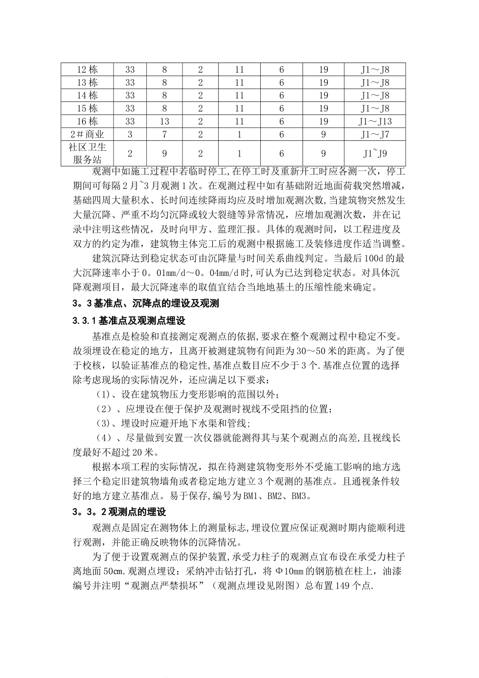 主体沉降观测方案39051_第3页