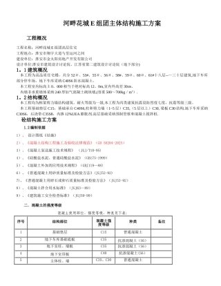 主体结构施工方案25447