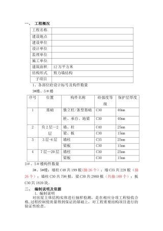 主体结构实体检测方案81338