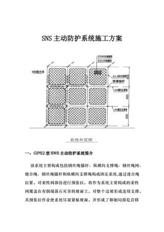 主动网施工方案