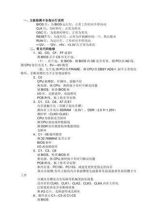 主板检测卡各指示灯说明