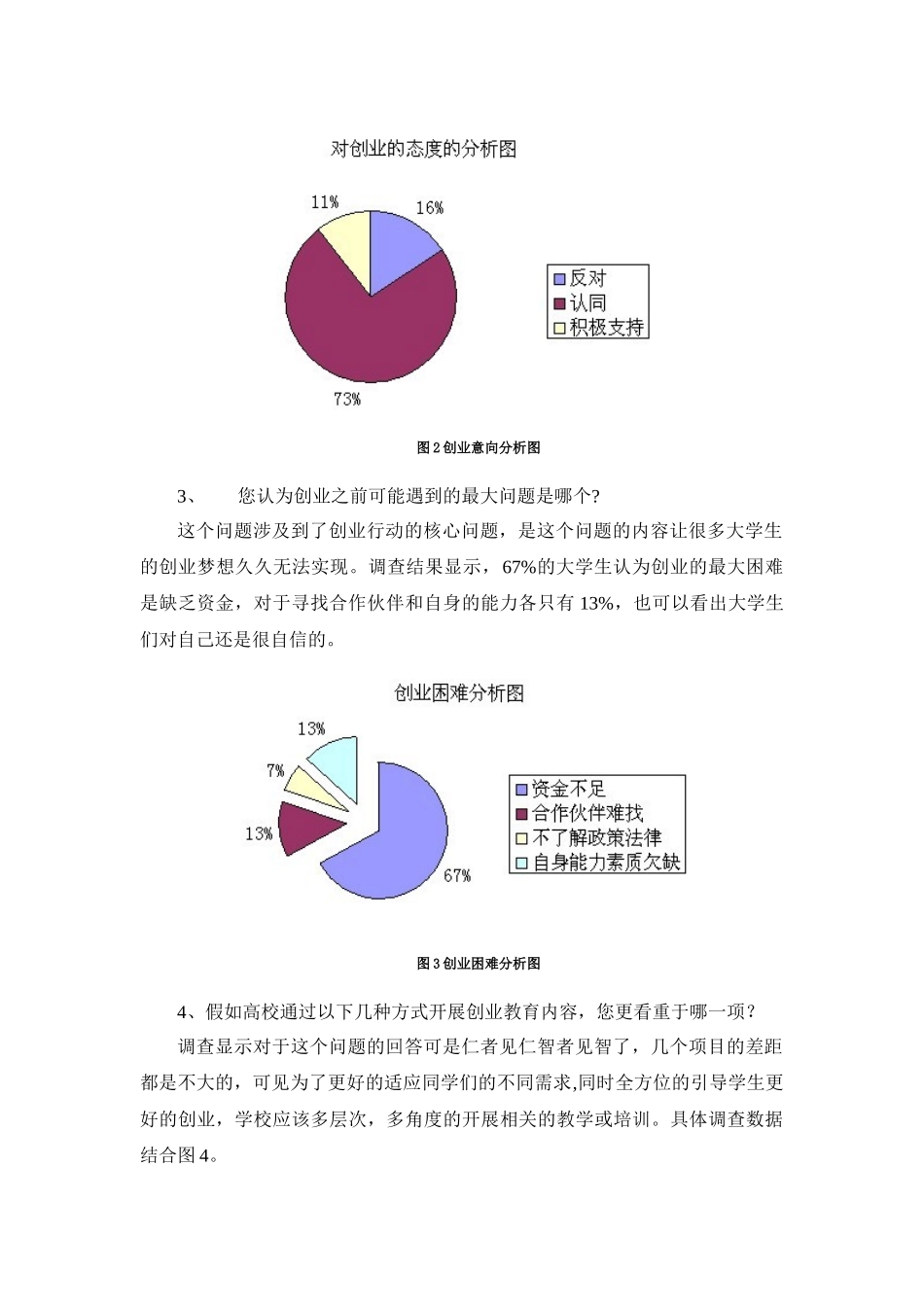 举例：严峻就业形势下基于大学生创业意向的调查研究_第2页