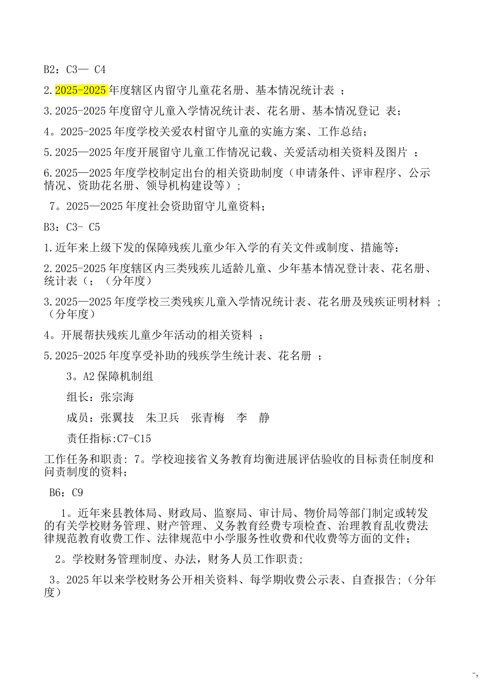 义务教育均衡发展迎检工作方案_第3页