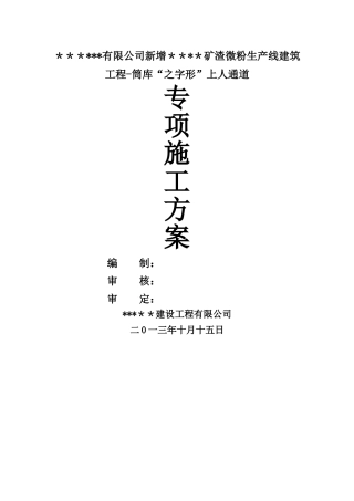 之字形通道搭设专项方案