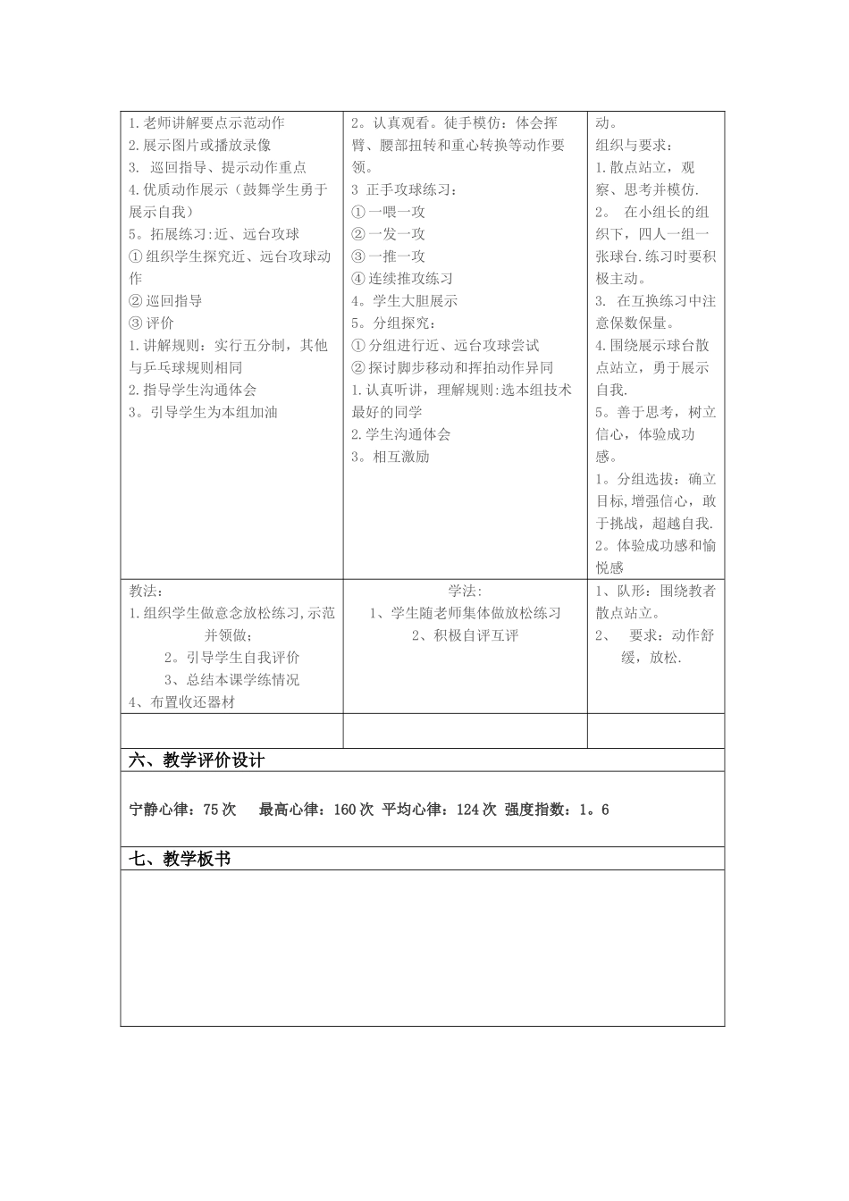 乒乓球教学设计方案_第3页