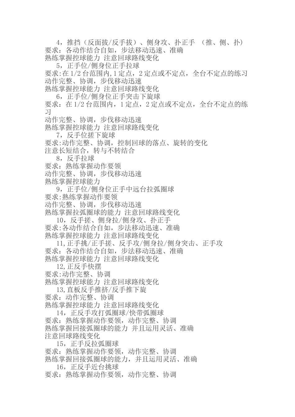 乒乓球班训练计划_第3页