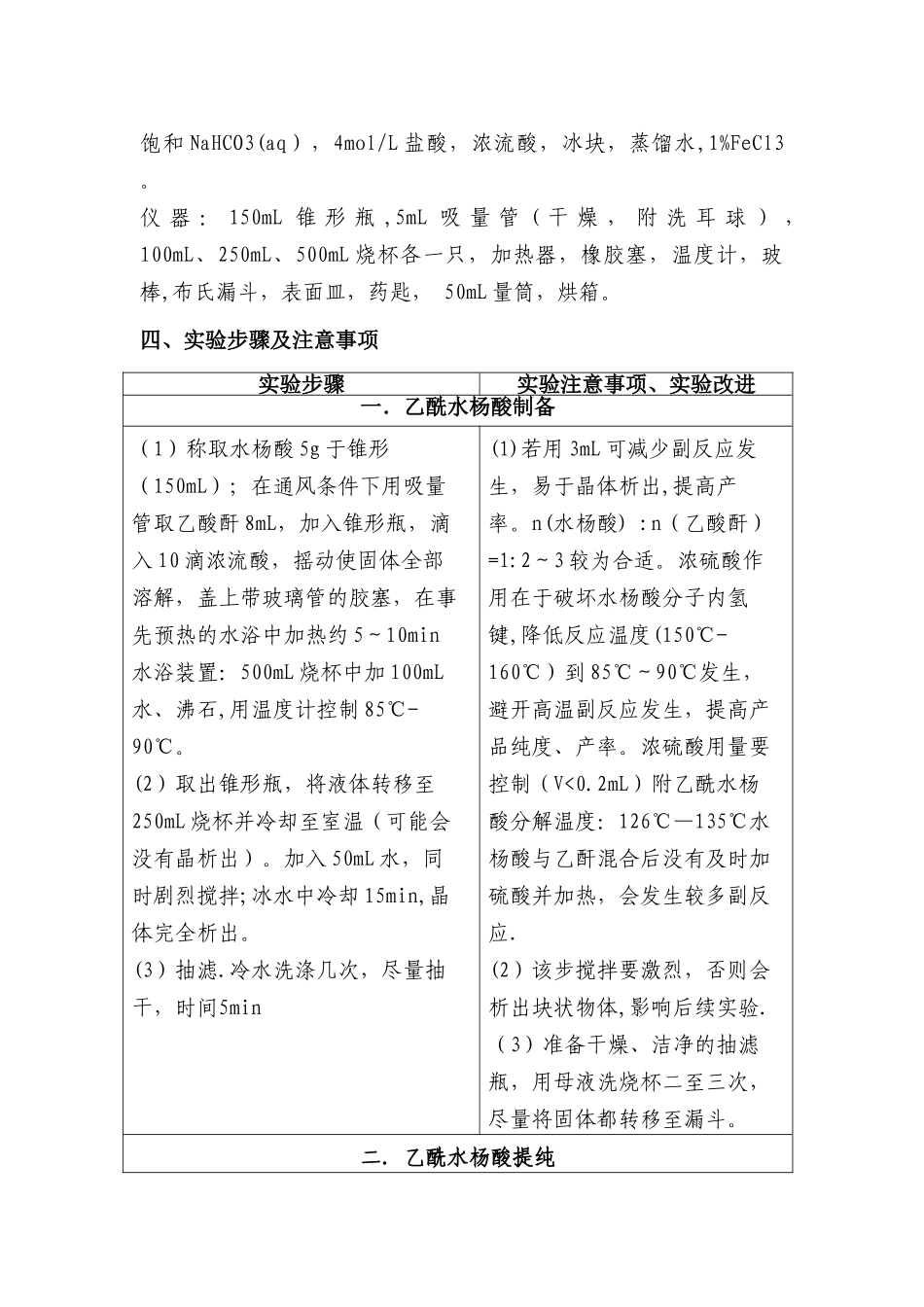 乙酰水杨酸的制备_第3页