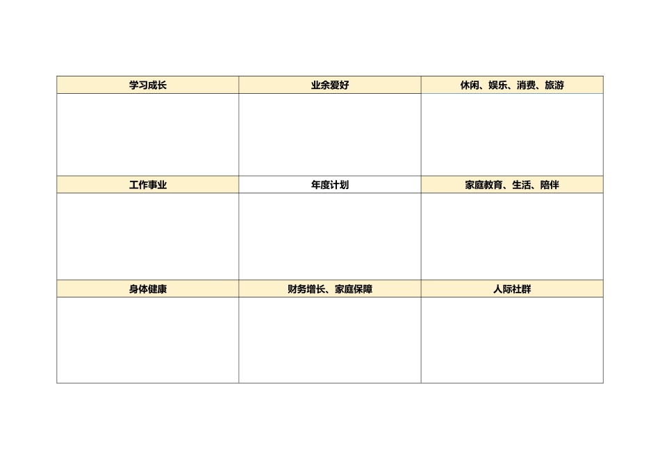 九宫格年度计划表模板_第1页