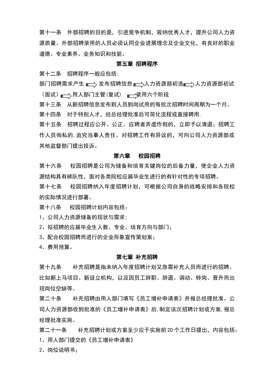 九阳实业公司文件-招聘管理办法_第2页