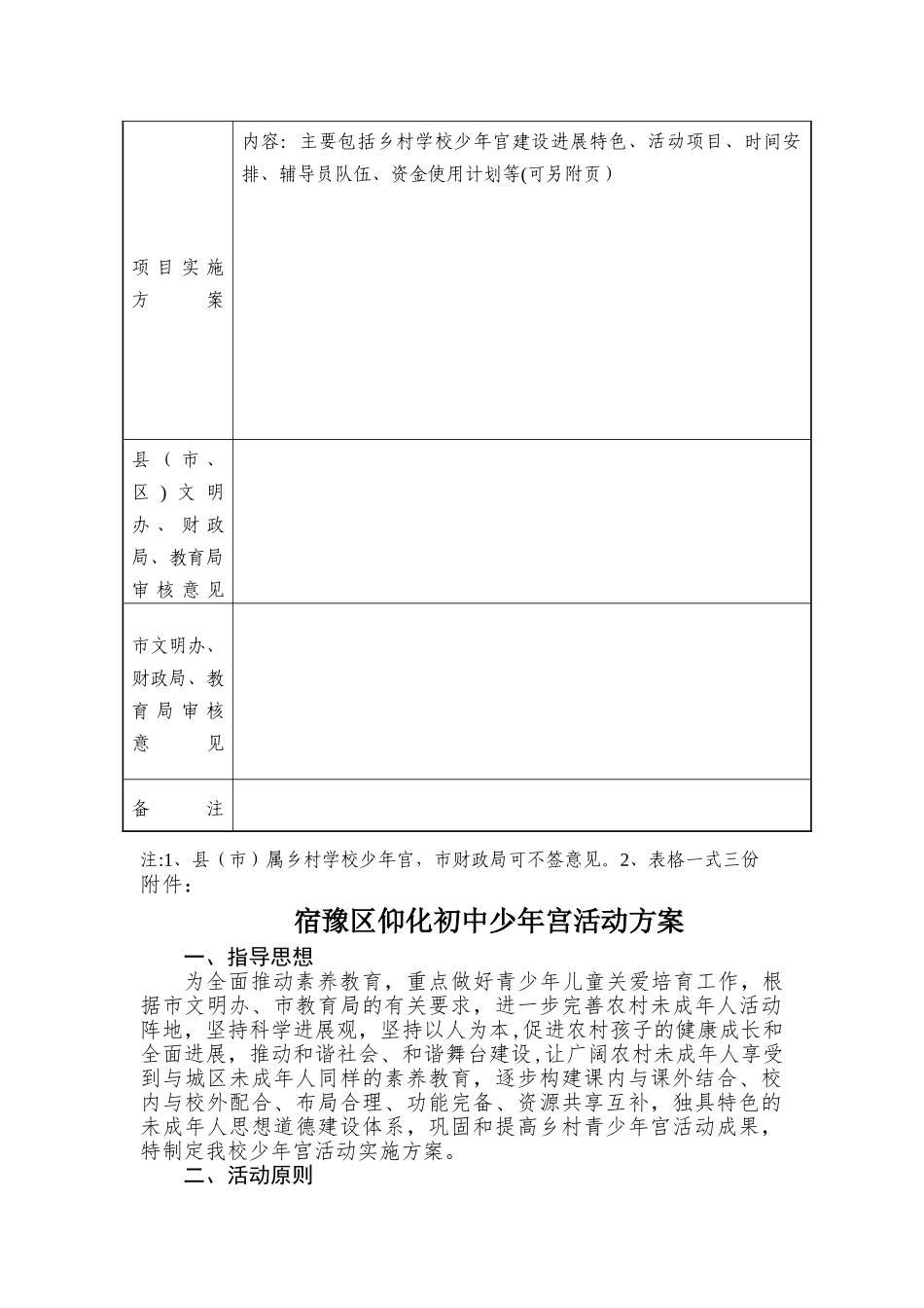 乡村学校少年宫项目申报书_第3页