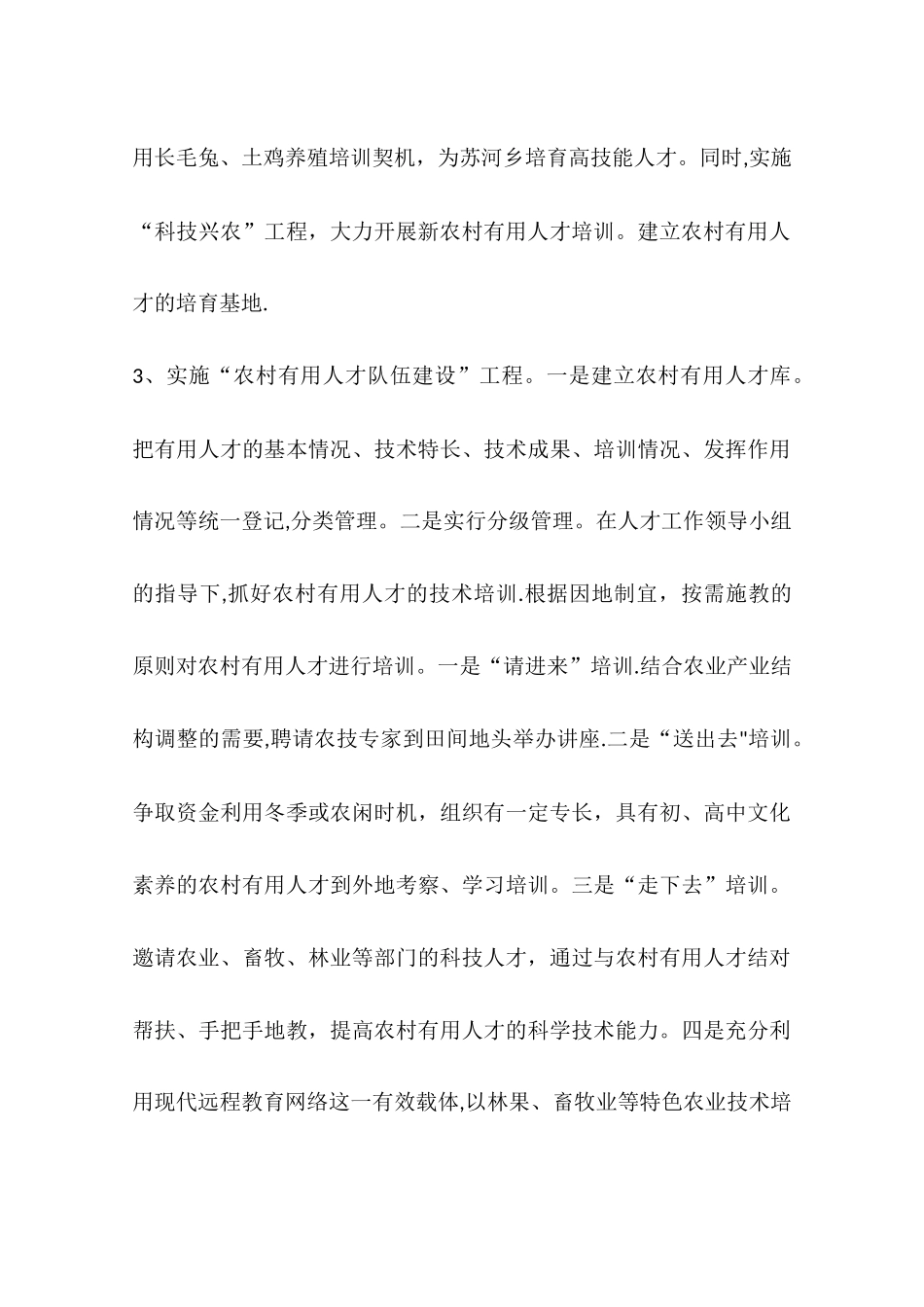 乡镇年度人才工作计划_第3页