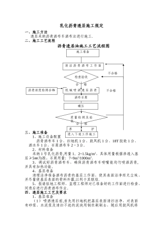 乳化沥青透层施工方案02263