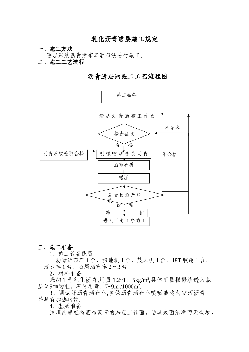 乳化沥青透层施工方案_第1页
