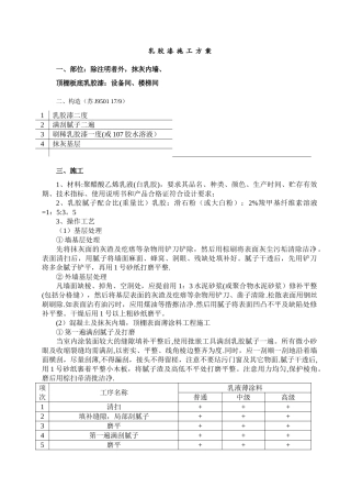 乳胶漆施工方案00010
