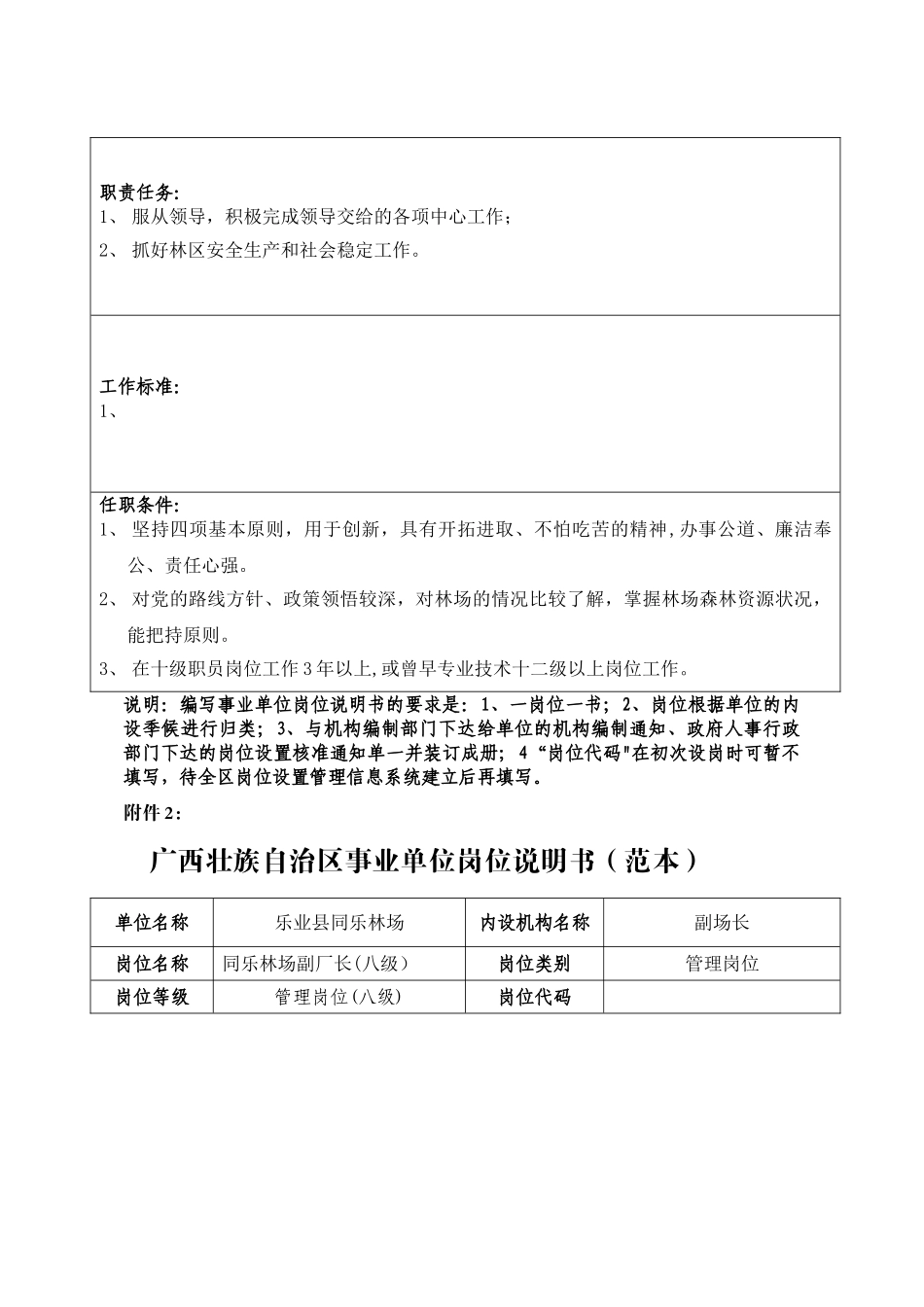 事业单位专业技术岗位说明书-_第3页