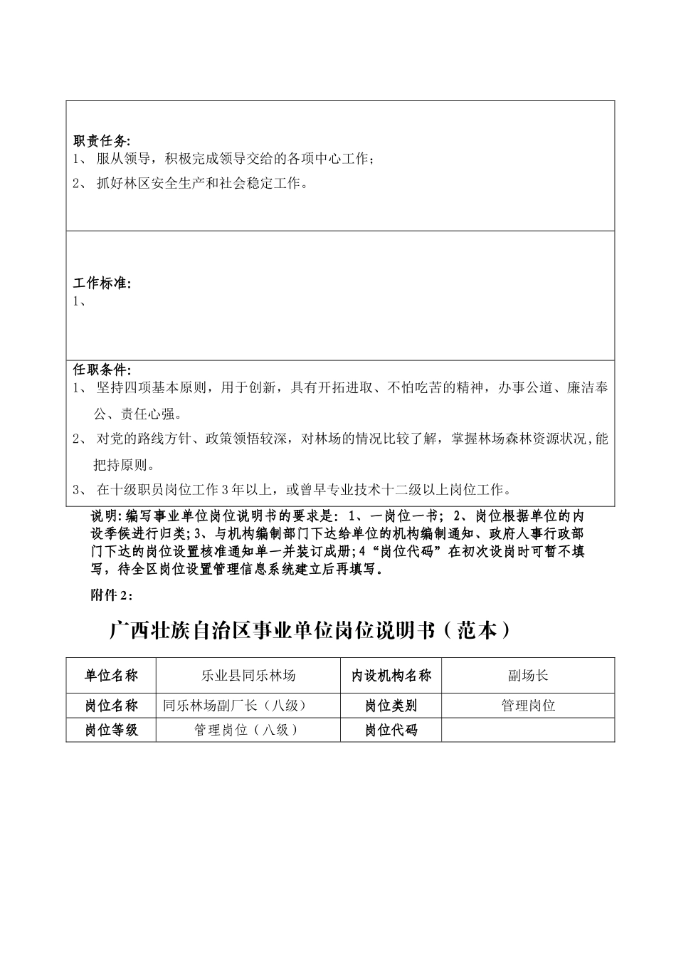 事业单位专业技术岗位说明书_第3页