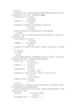 事业单位会计分录业务处理汇总