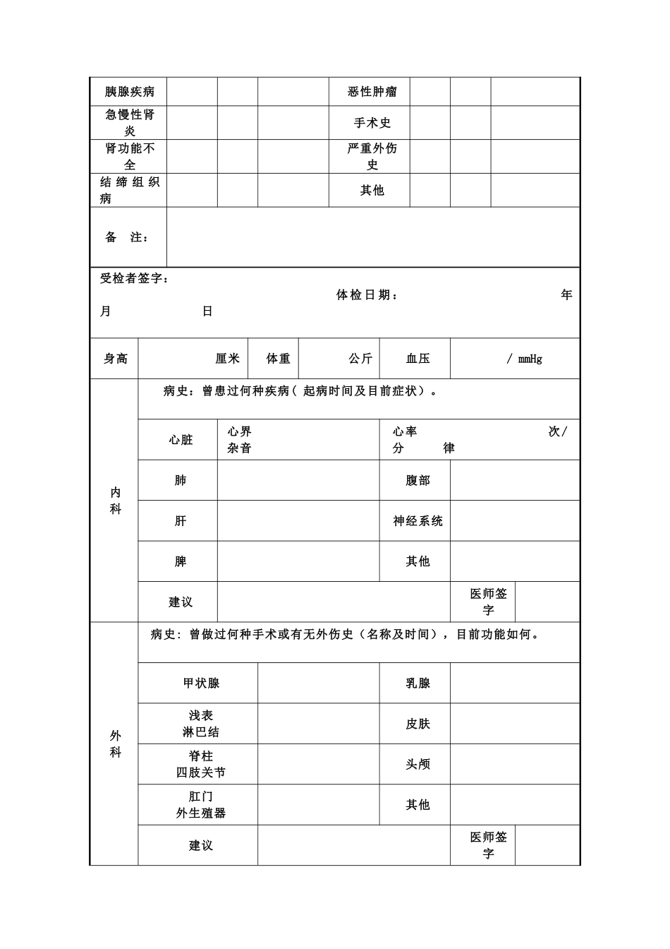 事业单位招聘人员体检表1_第3页