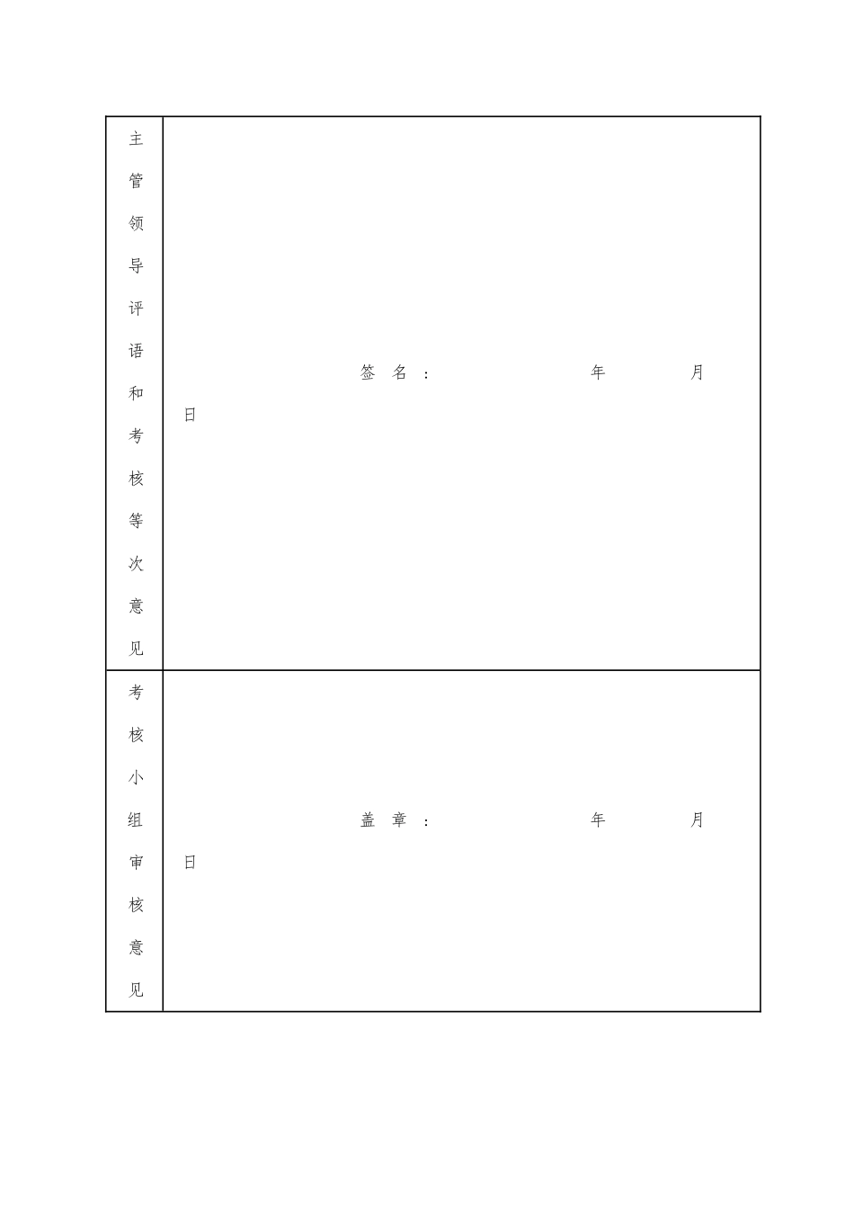 事业单位财务年度考核登记表_第3页