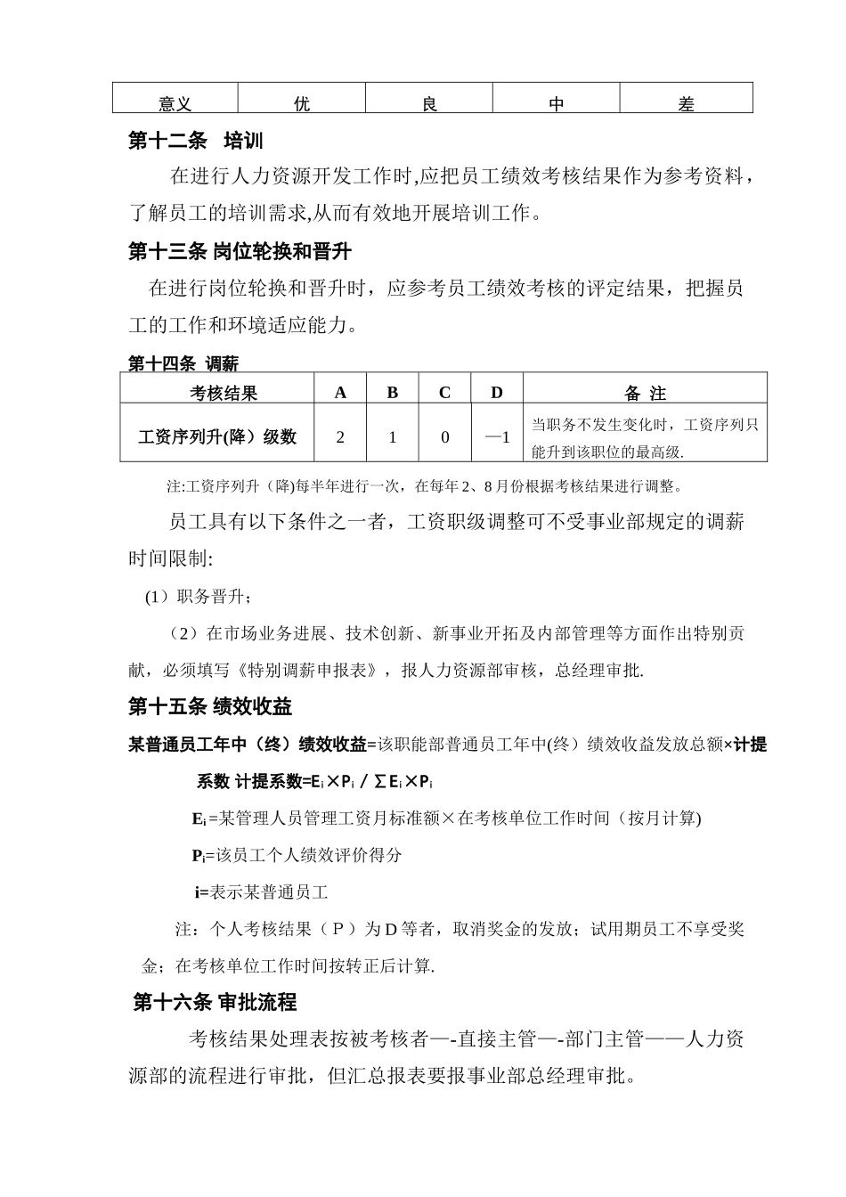 事业部员工绩效考核管理办法_第3页