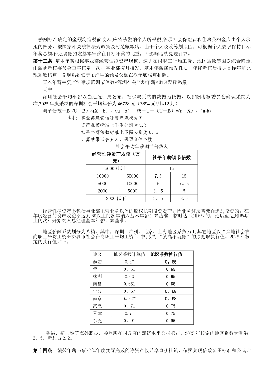 事业部经营业绩考核与薪酬管理办法22_第3页