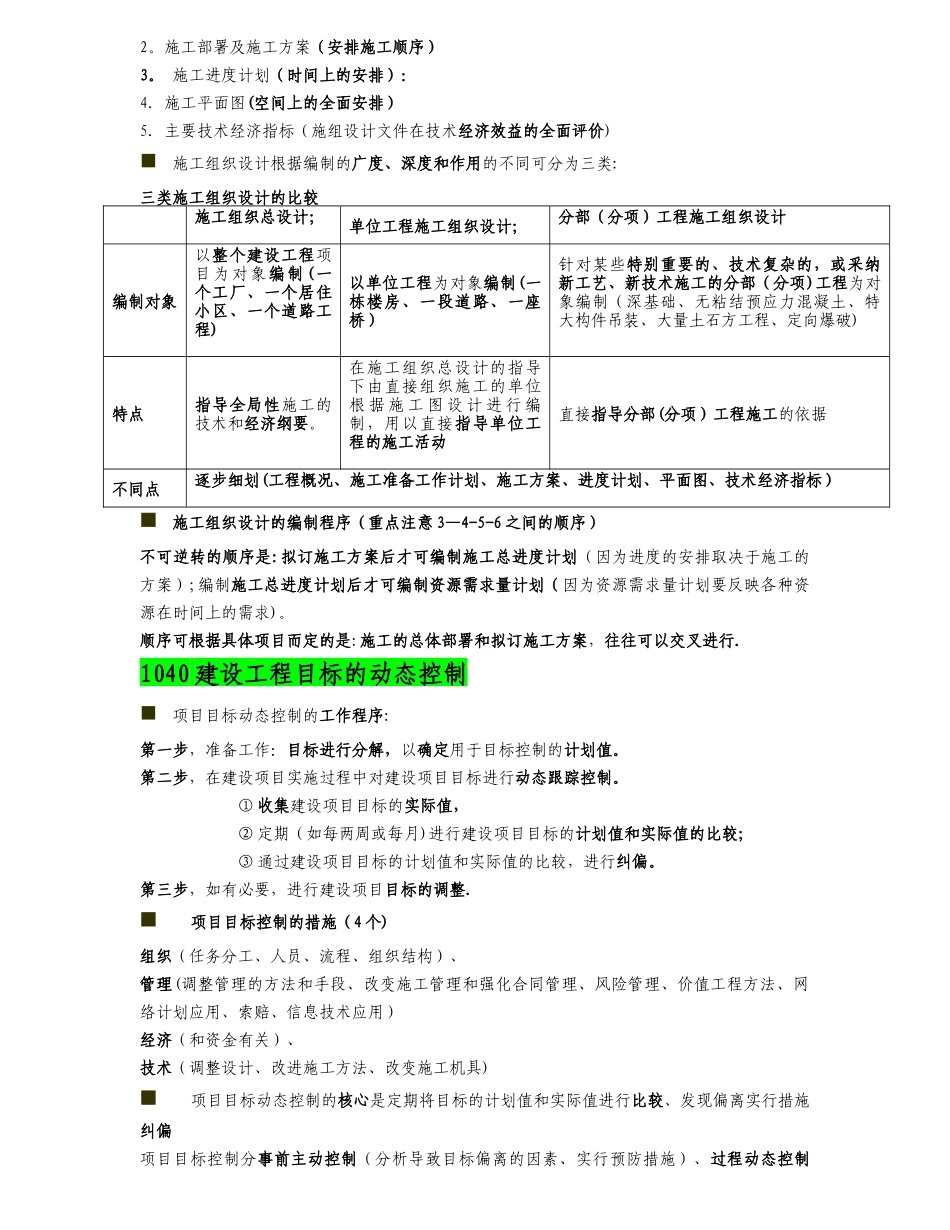 二建施工管理讲义及重点笔记_第3页