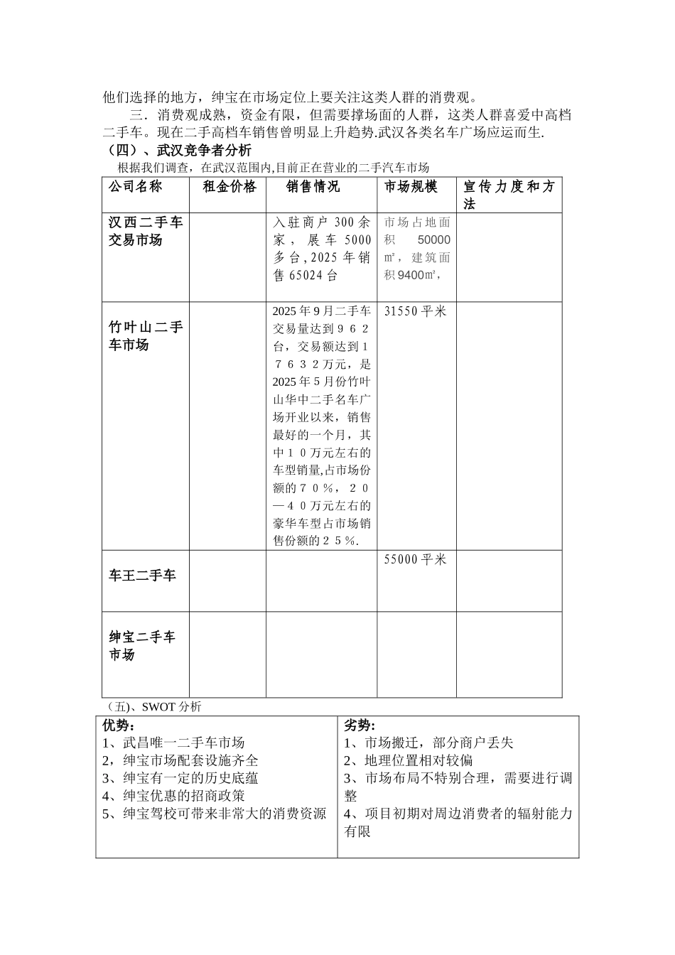 二手车市场招商计划_第3页