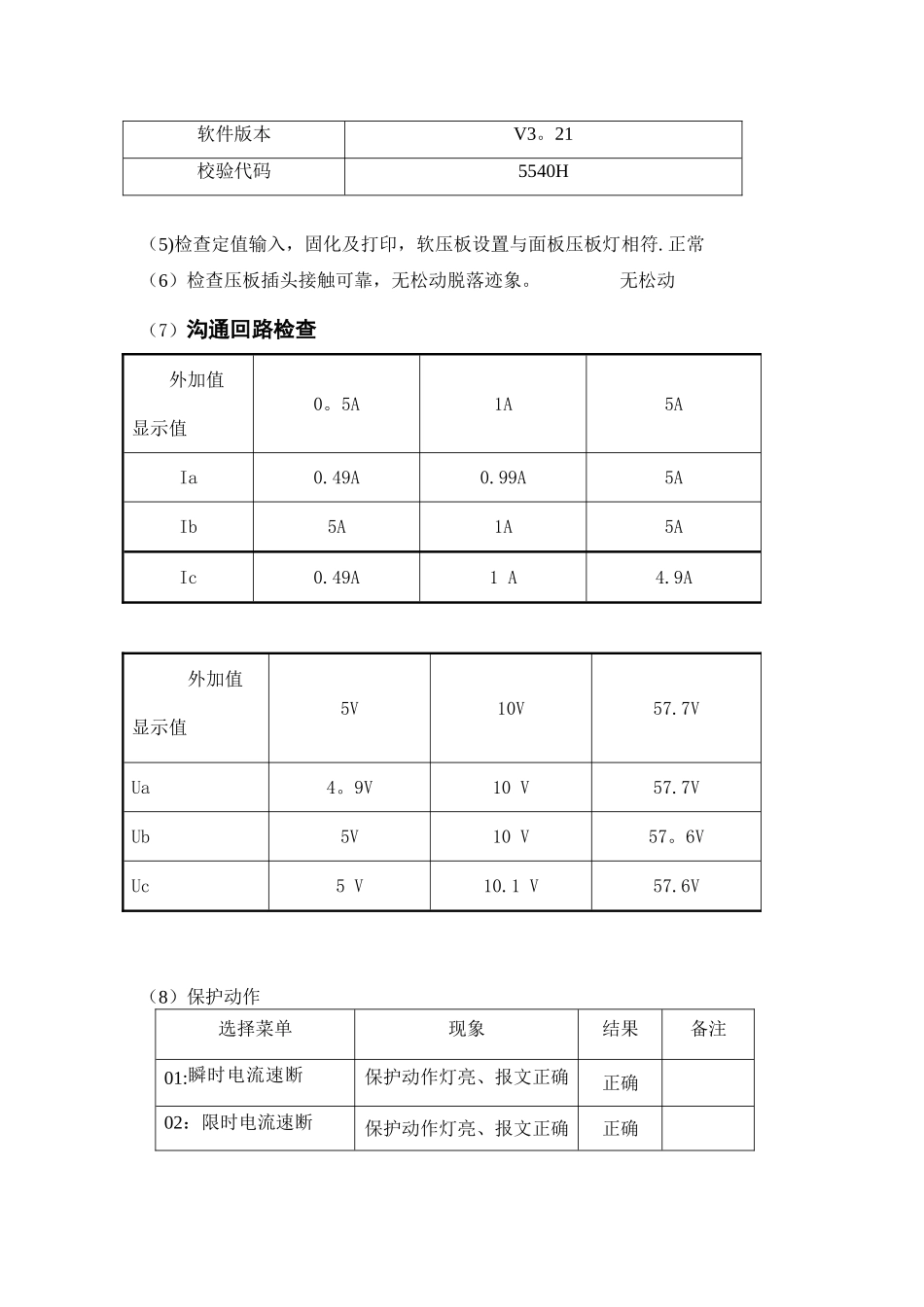 二次保护调试报告_第3页