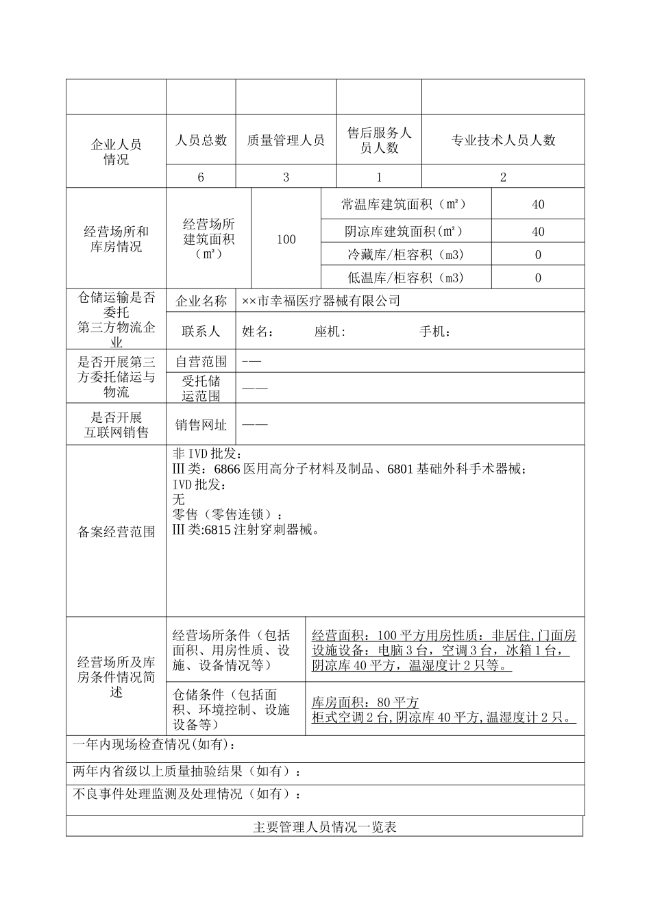 二类医疗器械备案材料示范文本_第3页