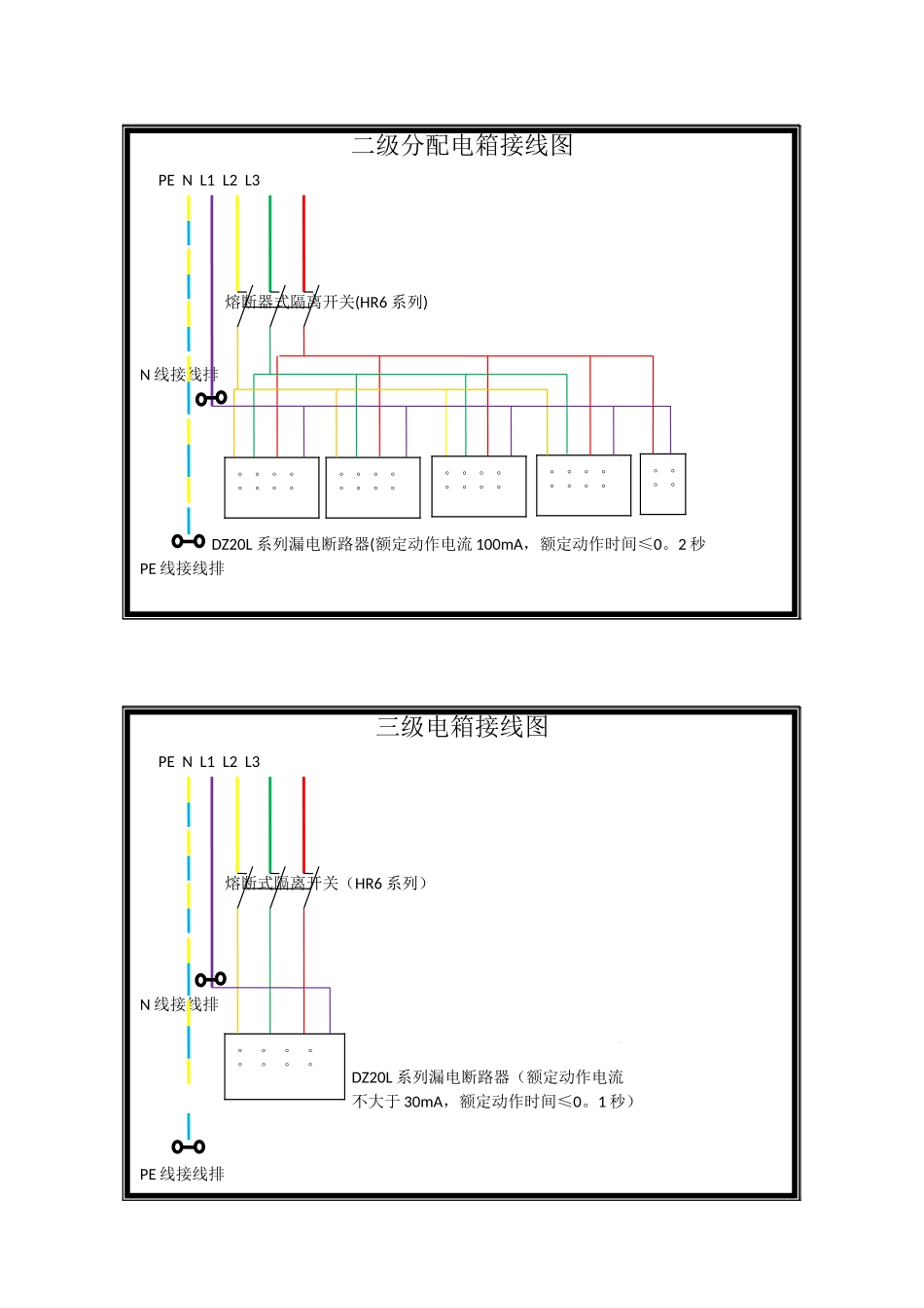 二级、三级电箱接线图_第1页