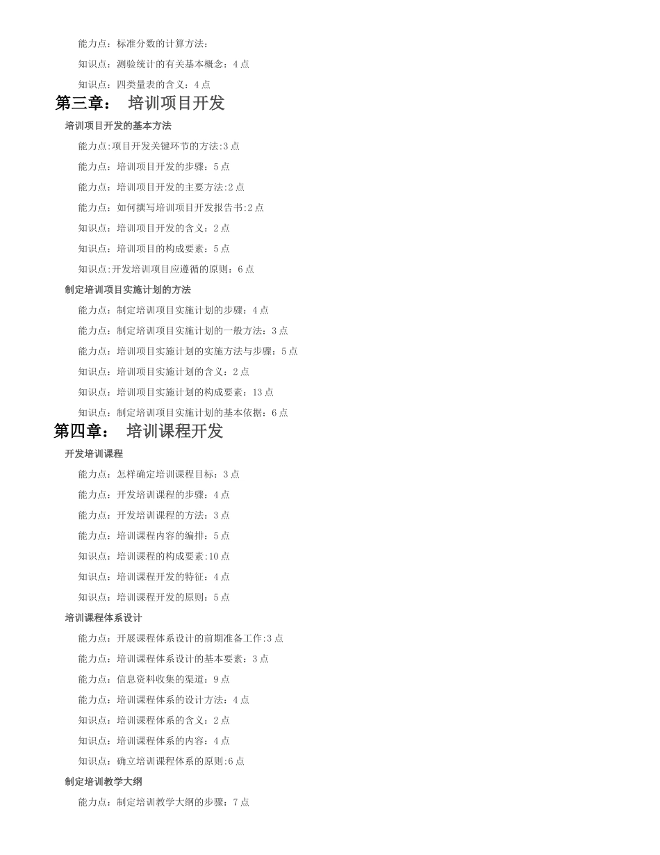 二级企业培训师复习章节点提纲_第2页